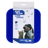 Eat Slow Live Longer Lick Mat Duo Medium Blå