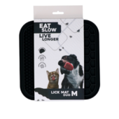 Eat Slow Live Longer Lick Mat Duo Medium Grå