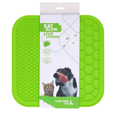 Eat Slow Live Longer Lick Mat Duo Large Grønn