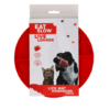 Eat Slow Live Longer Lick Mat Dimensions Circle Rød