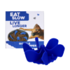 Eat Slow Live Longer Lick Gobbler Stopper Blå