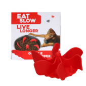 Eat Slow Live Longer Lick Gobbler Stopper Rød