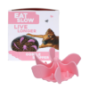 Eat Slow Live Longer Lick Gobbler Stopper Rosa