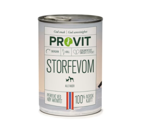 Provit Gobiten Boksemat Storfevom M/Krill 400g