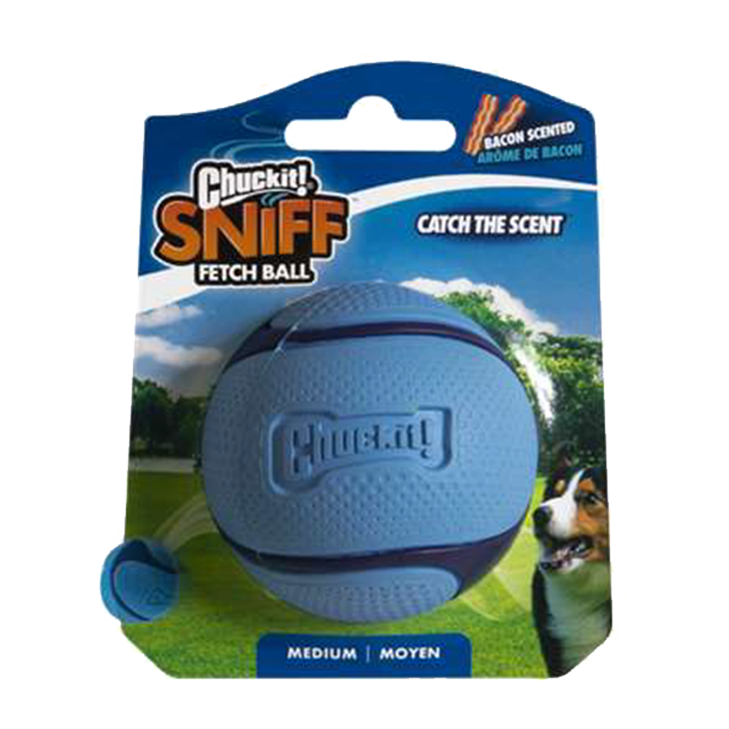 Chuckit Sniff Fetch Ball 1-pack M Blå M