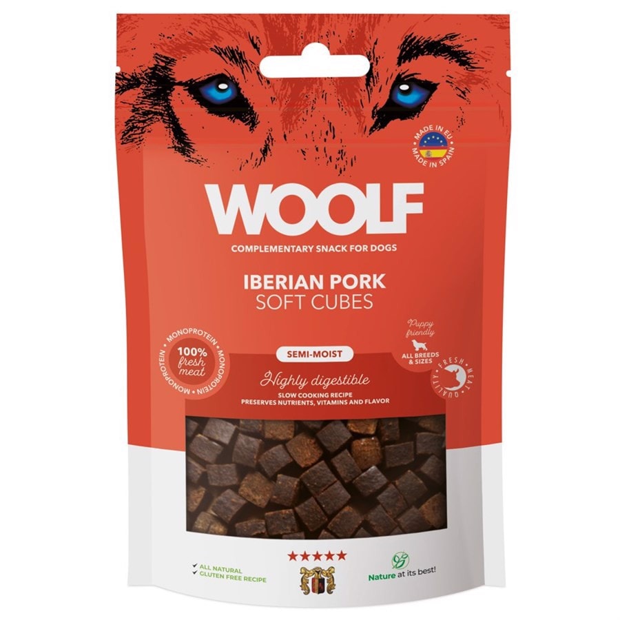 Woolf Soft Cubes Iberien pork 100g