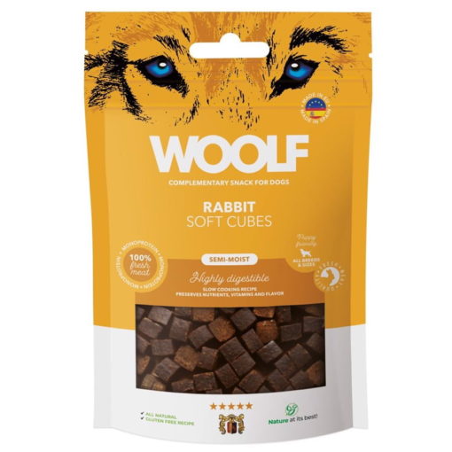 Woolf Soft Cubes Rabbit 100g