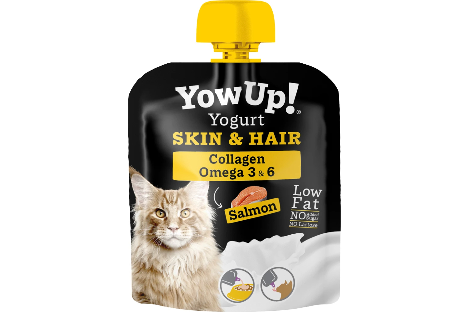 YowUp! Yoghurt Cat Skin & Hair Salmon, 85g