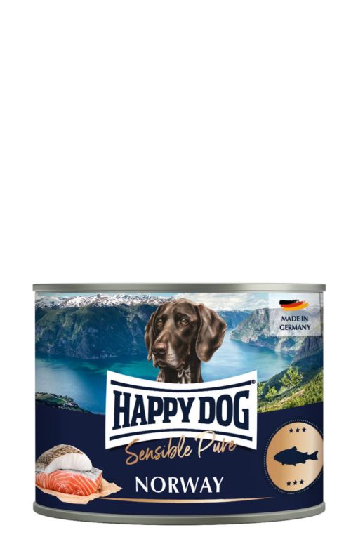 Happy Dog Boksmat Sensible Pure Norway M/Sjøfisk 200g