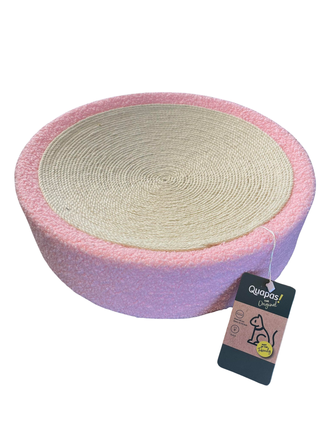 Quapas! Catscratcher Plush with Sisal  Pink