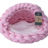 Quapas! Cat bed woven iglo pink