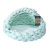 Quapas! Cat bed woven iglo mint green