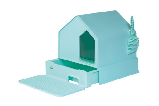 Quapas! Cat litter house Mint green