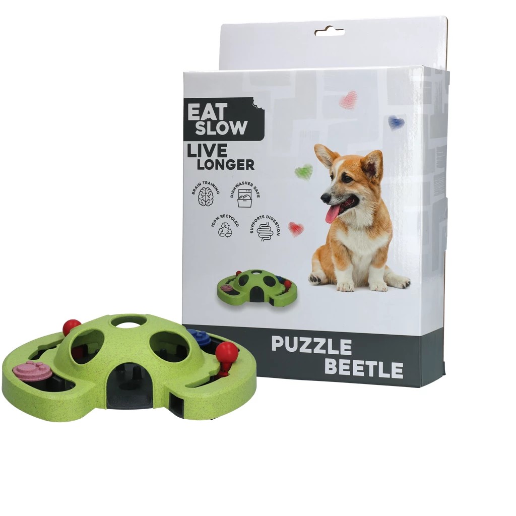 Eat Slow Live Longer Puzzle Beetle