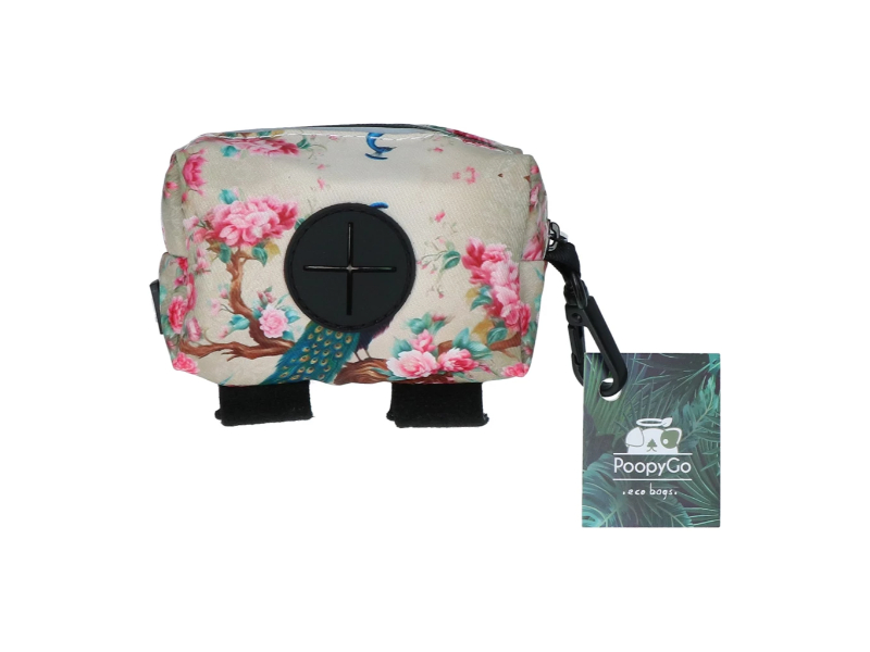 PoopyGo Eco Bag Peacock (White)