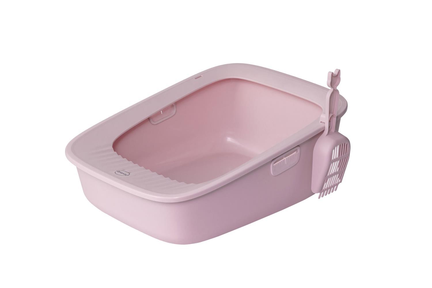 Quapas! Cat litter box  soft pink