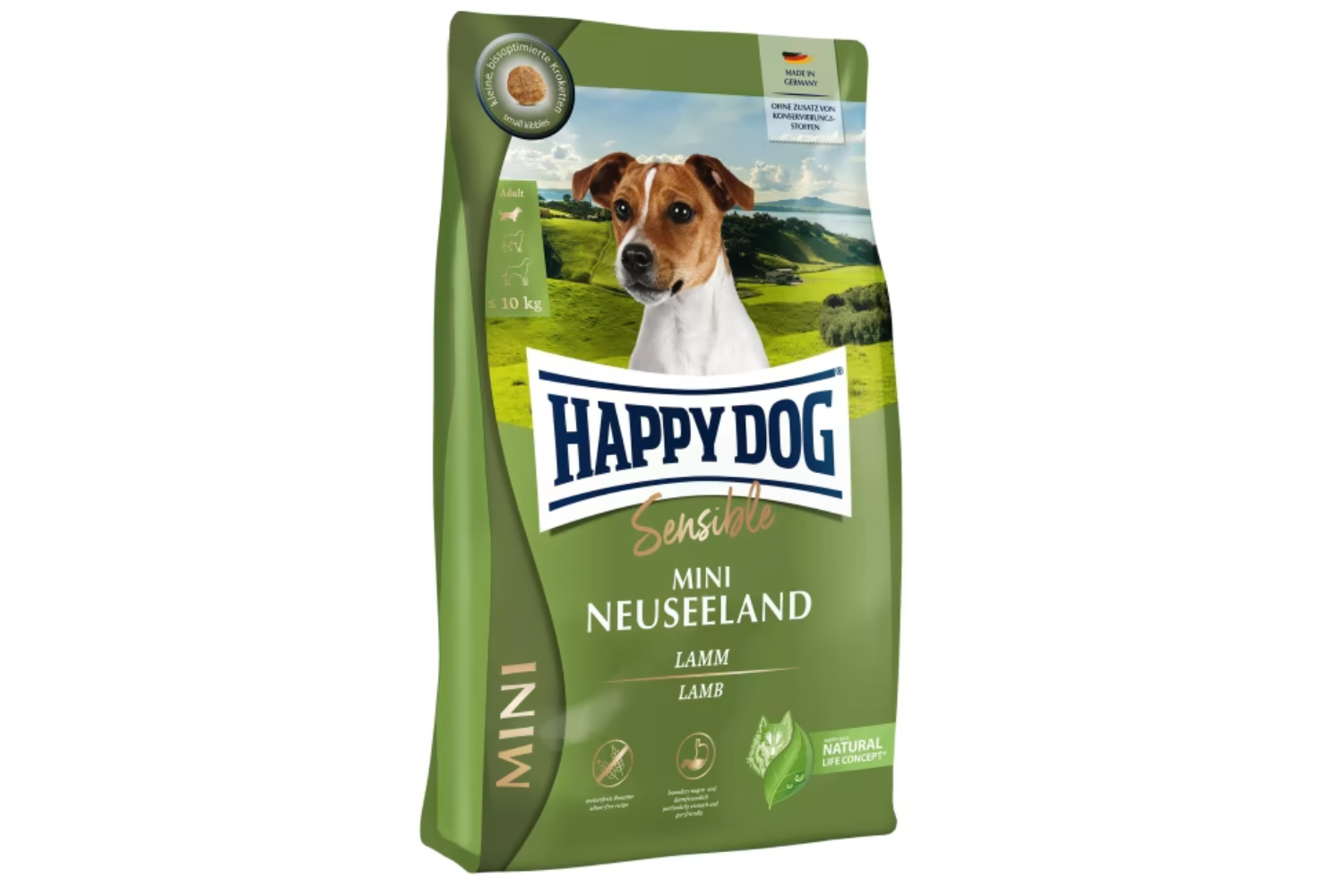 Happy Dog Sensible Mini Neuseeland M/Lam 800g