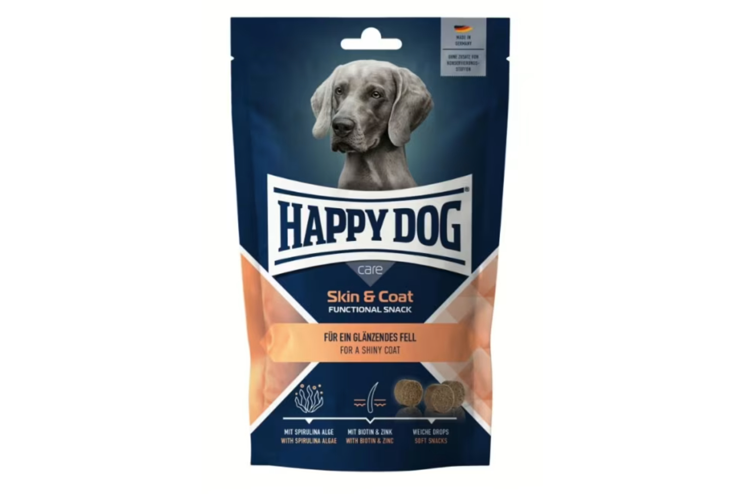 Happy Dog Care Snack Skin & Coat 100g