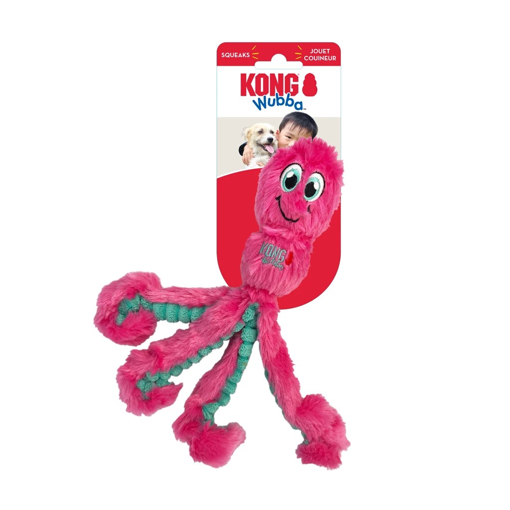 KONG Wubba Octopus Assorti S