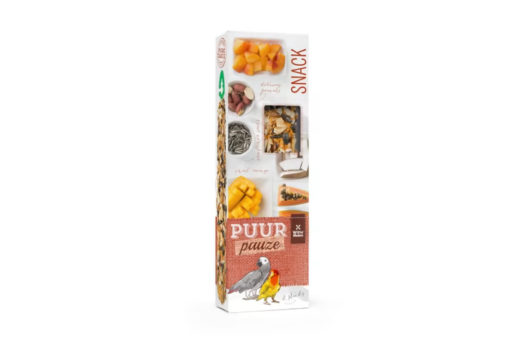 Puur Sticks Dvergpapegøye/Papegøye M/Papaya & Kokos 2stk 140g