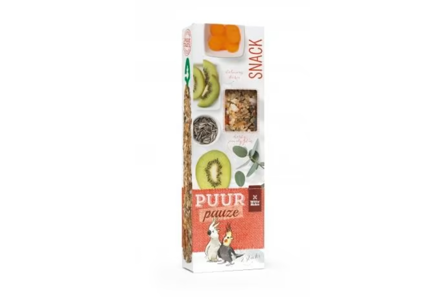 Puur Sticks Parakitt/Kakadue M/Kiwi & Eucalyptus 2stk 140g