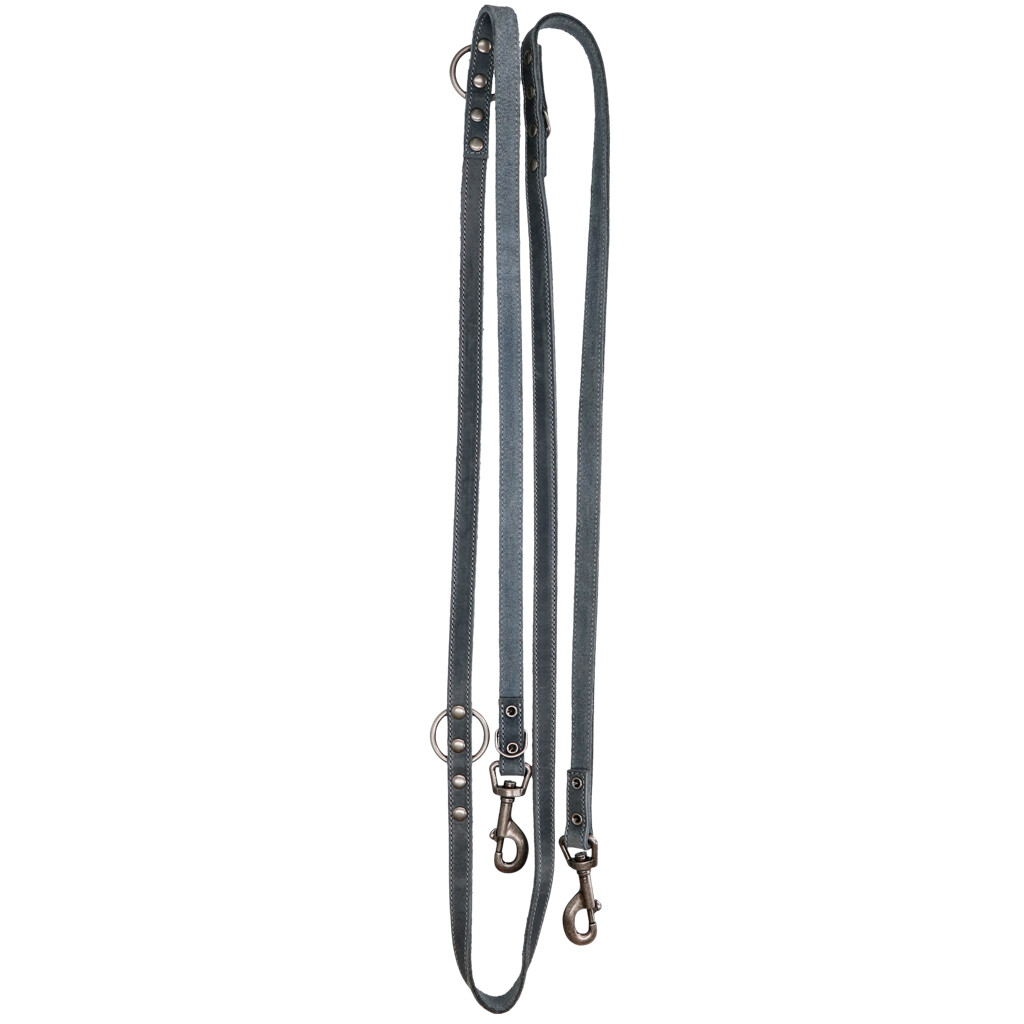 Spotted! Pro Leather Training Leash Grey 1.6 x 250 cm