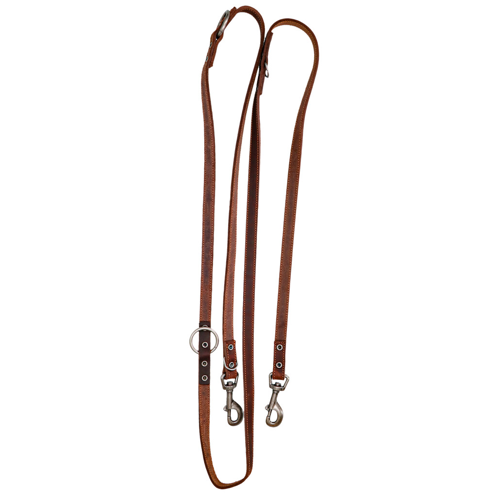 Spotted! Pro Leather Training Leash Brown 1.6 x 250 cm