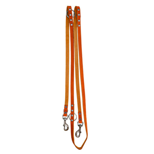 Spotted! Pro Leather Training Leash Cognac 1.6 x 250 cm