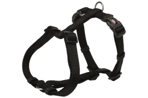 Hundesele Premium 42-60cm 15mm S/M Sort