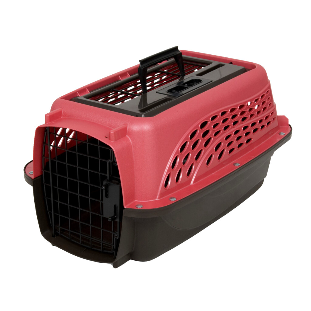 Petmate 2 Door Top Load Kennel, XS Rosa