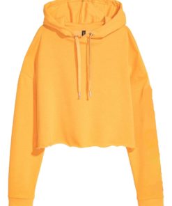 Cropped hoddie yellow