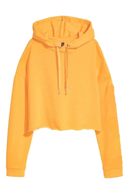 Cropped hoddie yellow