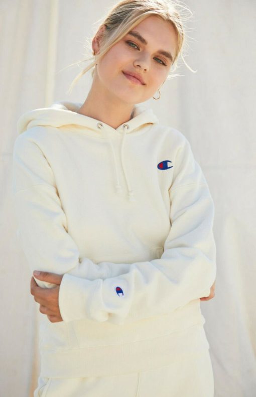 Champion hoodie chalk white