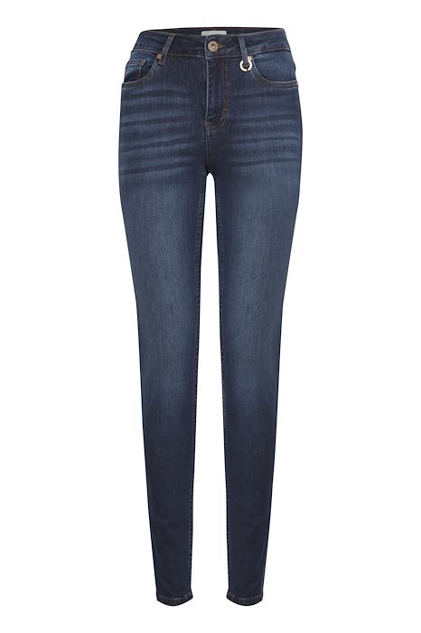 Pulz Emma Jeans Skinny Leg Dark Blue Denim