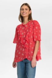 Nümph Felicity bluse med rysjer