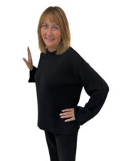 YAS. Babette oversized genser. Sort