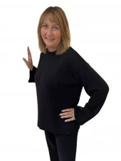 YAS. Babette oversized genser. Sort