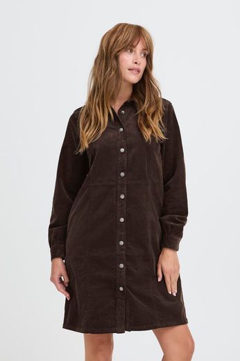 Pulz Sally kjole Brun