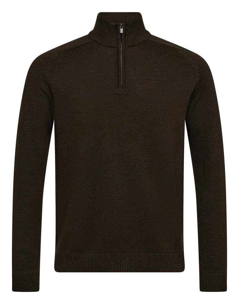 Bruun & Stengade Pelle genser med glidlås grønn