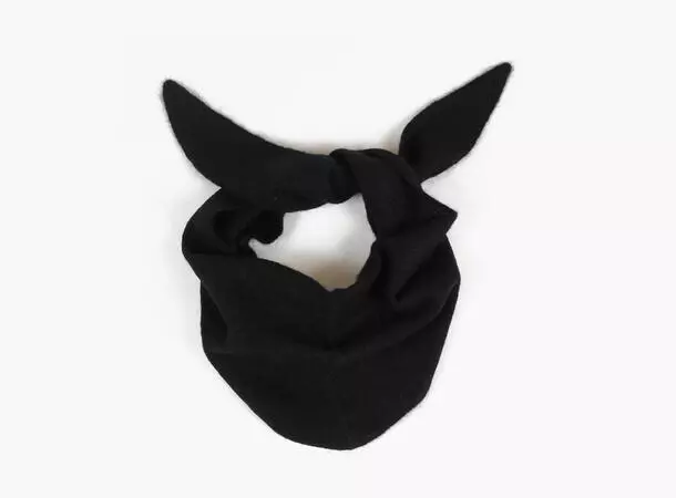 Nohr mohair triangel skjerf svart