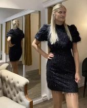 YAS Silza kjole svart