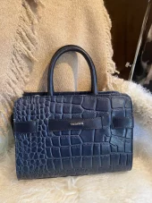 The Monte skinnveske blå