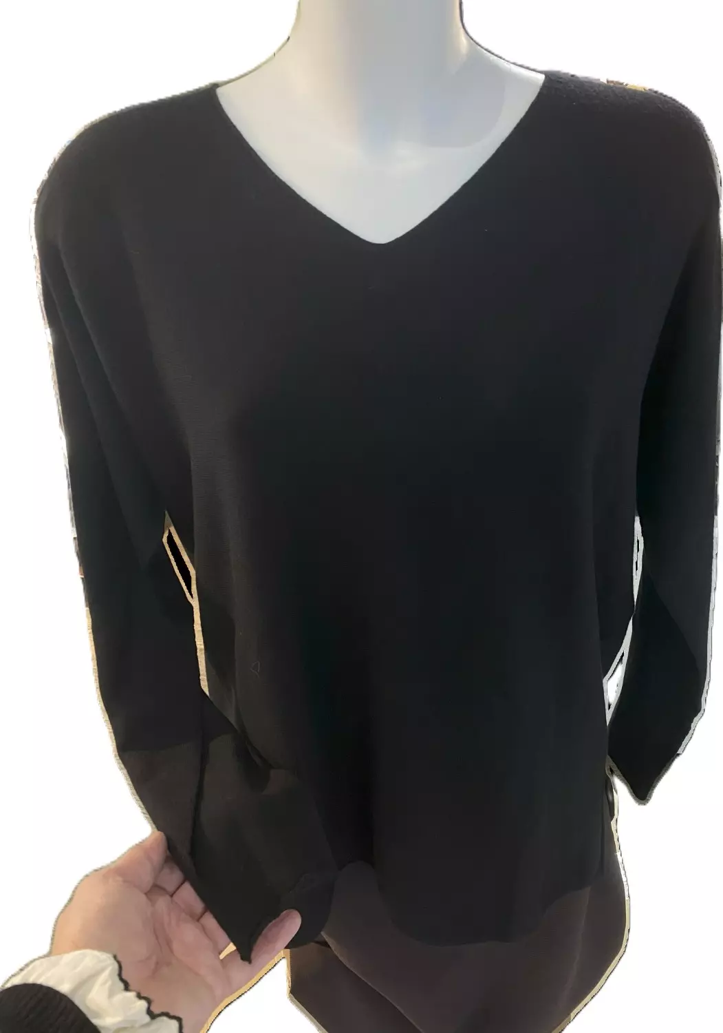 Massimo V-genser onesize svart