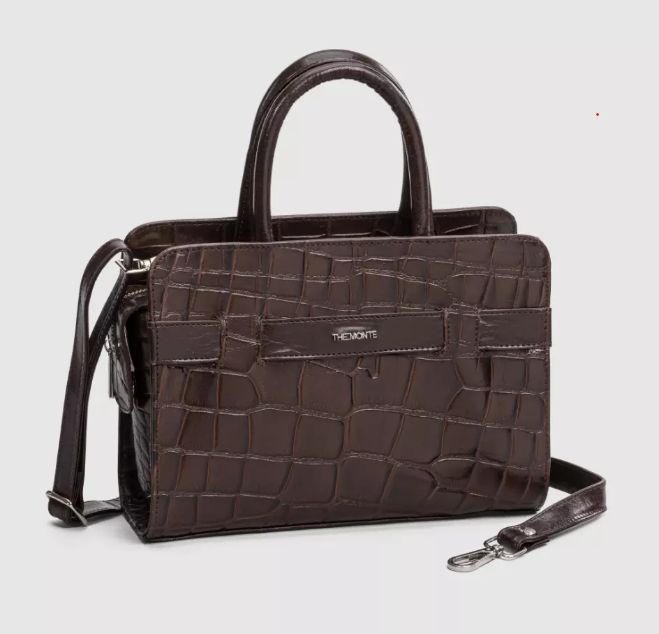 The Monte skinnveske brun