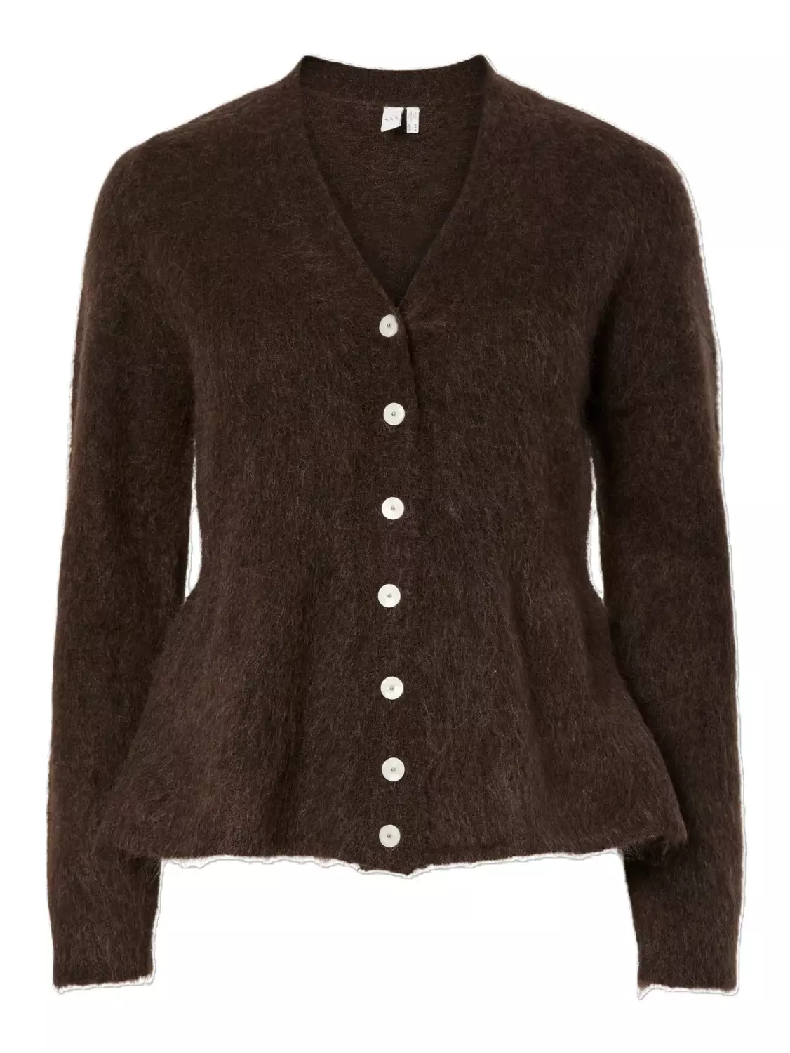 YAS Limo mohair cardigan brun