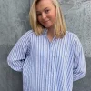 Massimo bluse blå stripete