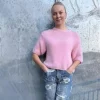 Paolo strikkegenser i mohairblanding