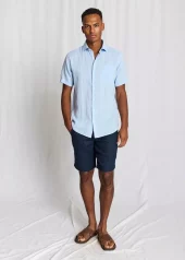 Bruun&Stengade kortermet Linskjorte, Bardet