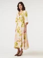 YAS Marga 3/4 Wrap long Dress