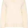Pulz Steffi V-Hals genser med krave
